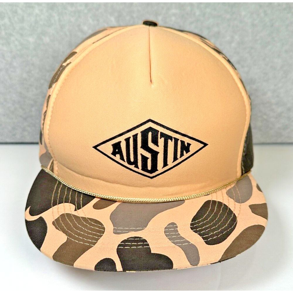 VTG Austin Explosives Camo Hat Cap Snapback Adjustable‎ Foam